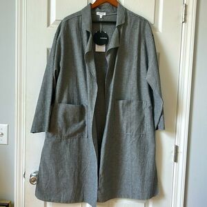 Women’s Size L Mittoshop Unstructured Gray Jacket